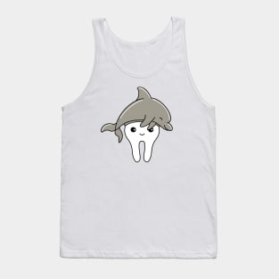 Cute Molar with Dolphin hat illustration - for Dentists, Hygienists, Dental Assistants, Dental Students and anyone who loves teeth by Happimola Tank Top